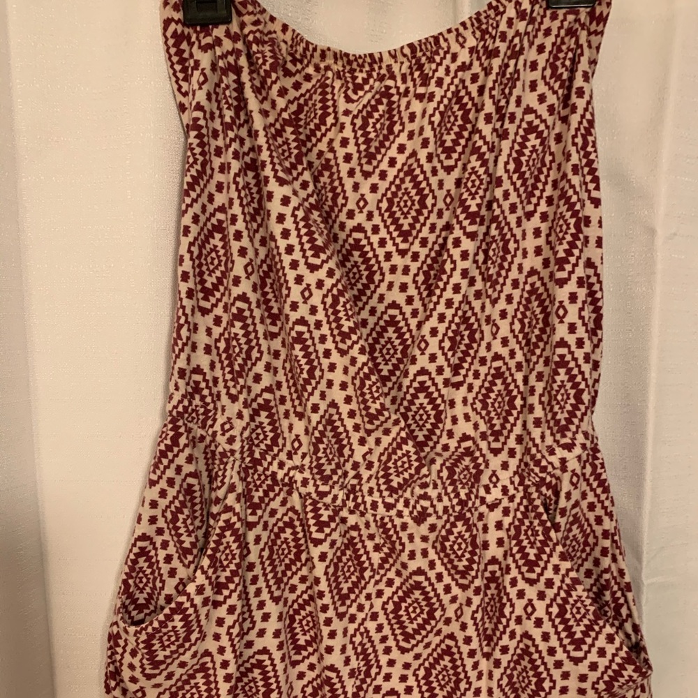 Strapless romper